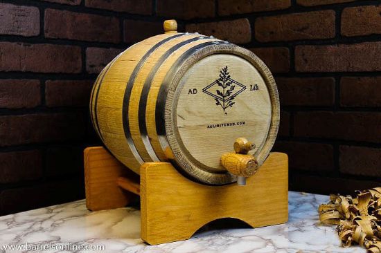 10L steel band barrel with logo