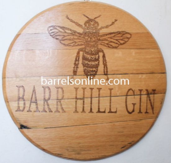 Barrel head with engraving