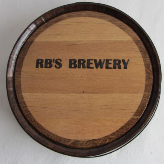Oak barrel head With Side Staves