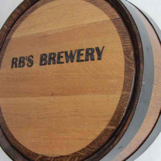 Oak barrel head With Side Staves