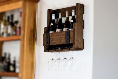 wine bottle hanging case