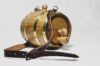 Saint Bernard barrel with brass hoops