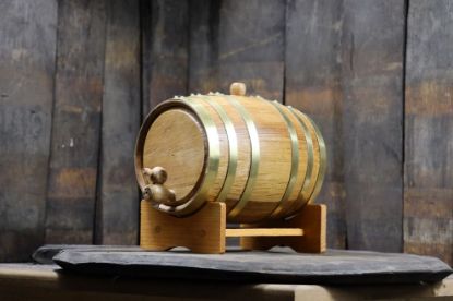 Picture of Oak Barrel - 100 oz (3 liter) Brass Hoop