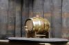 Picture of Dark Stain Oak Barrel with Brass Hoops