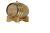 Picture of Oak Barrel -1.32 gallons  (5 liter)  Brass Hoop